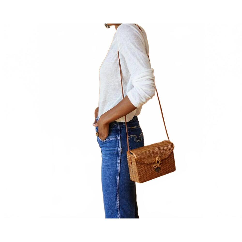 NEW EMERSON FRY linen crew neck tee in white - Picture 7 of 7